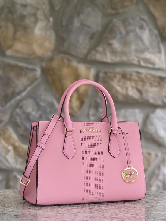 Michael Kors Handbags - Michael Kors Sheila Medium Pink Satchel
